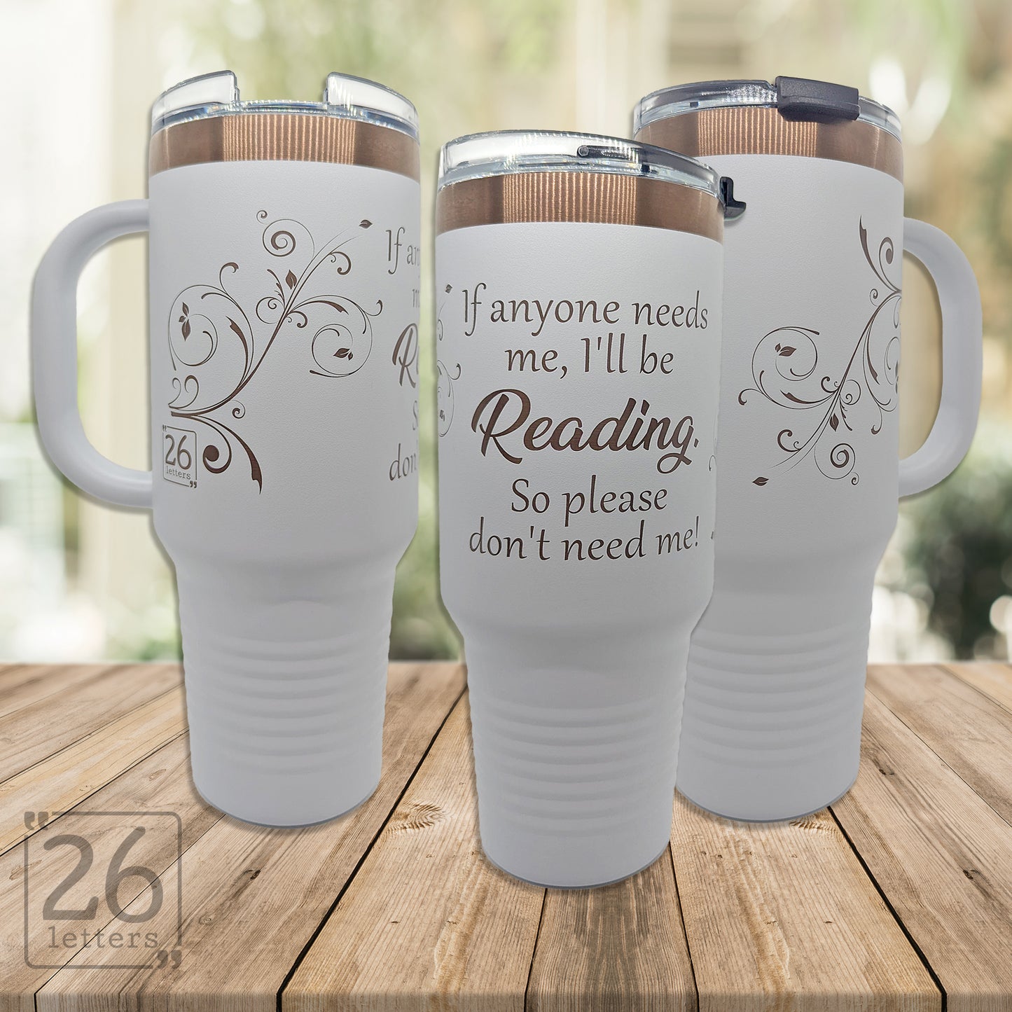 So Don't Need Me! - 40 oz Rose Gold Travel Mug