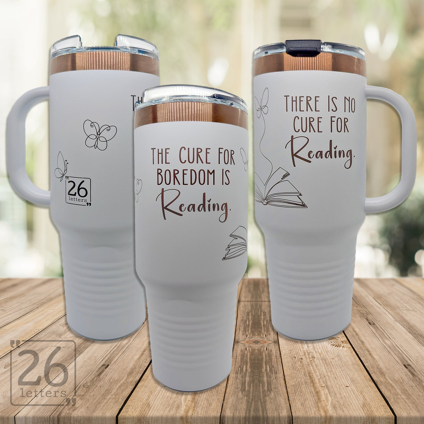 40 oz Travel Mugs - Rose Gold