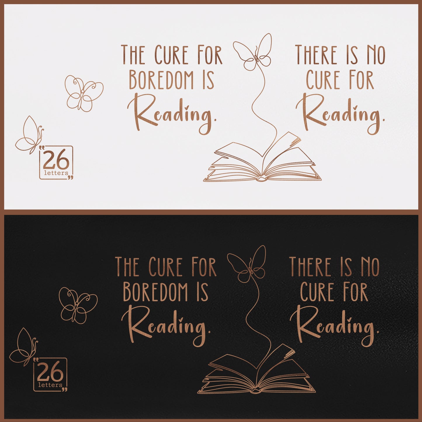 No Cure For Reading - 40 oz Rose Gold Travel Mug