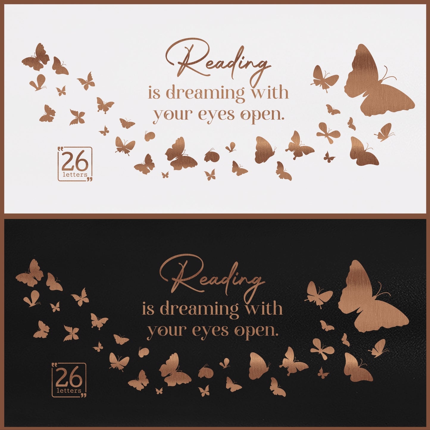 Reading is Dreaming - 40 oz Rose Gold Travel Mug