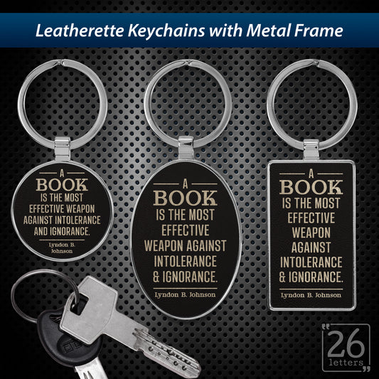 Effective Weapon - leatherette keychains