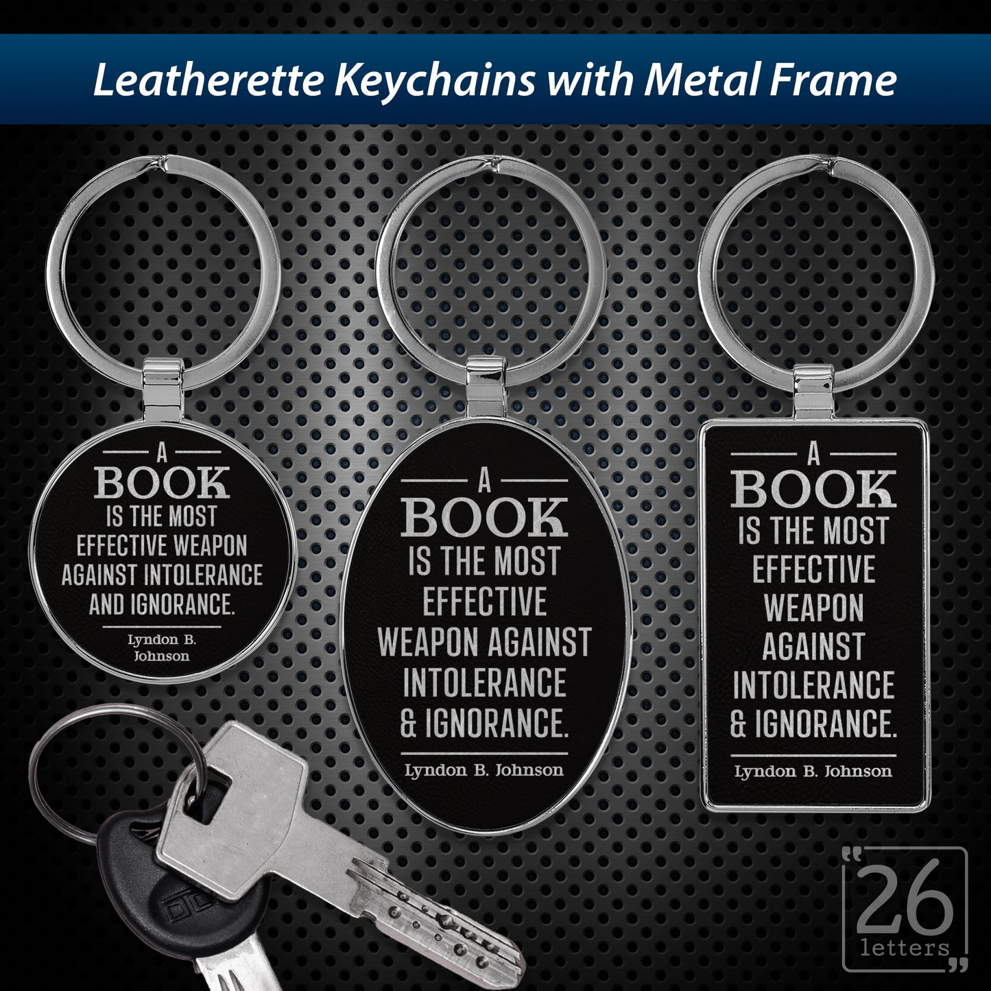 Effective Weapon - leatherette keychains
