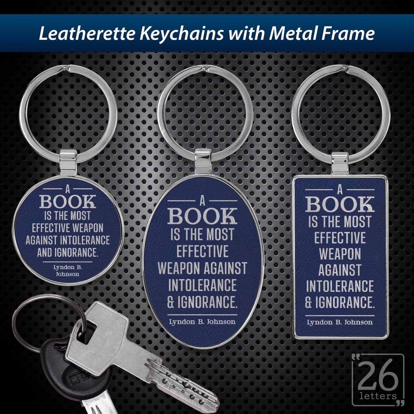 Effective Weapon - leatherette keychains