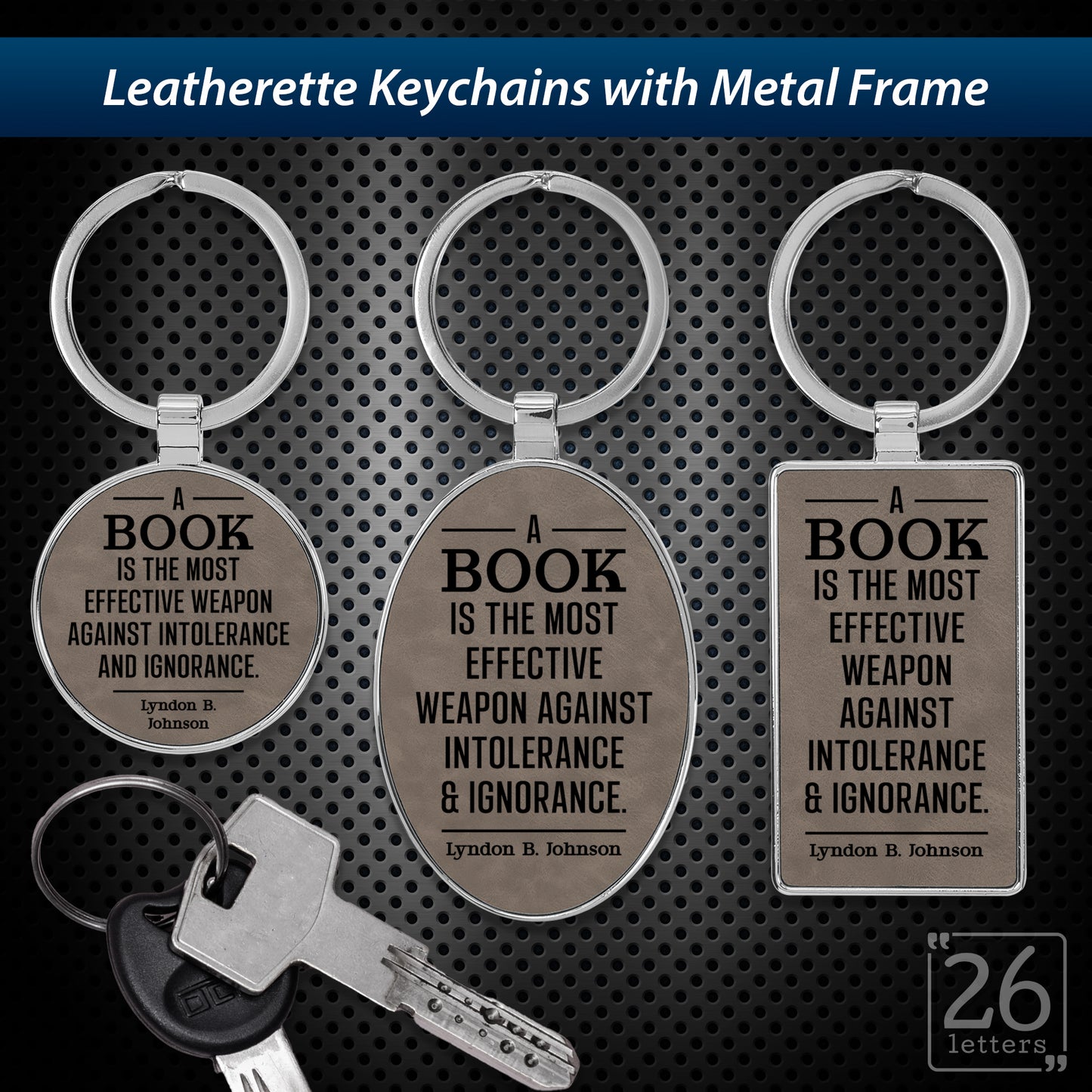 Effective Weapon - leatherette keychains