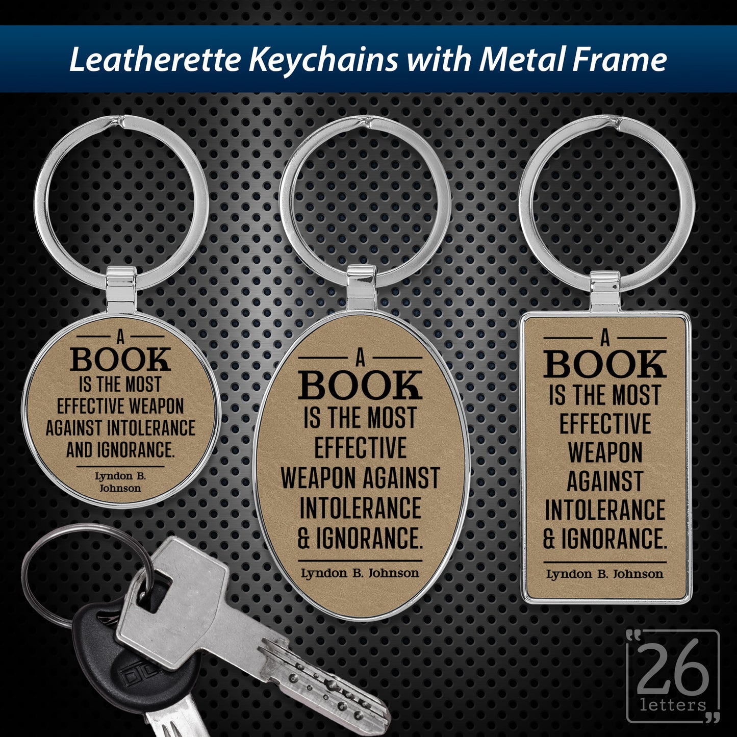 Effective Weapon - leatherette keychains