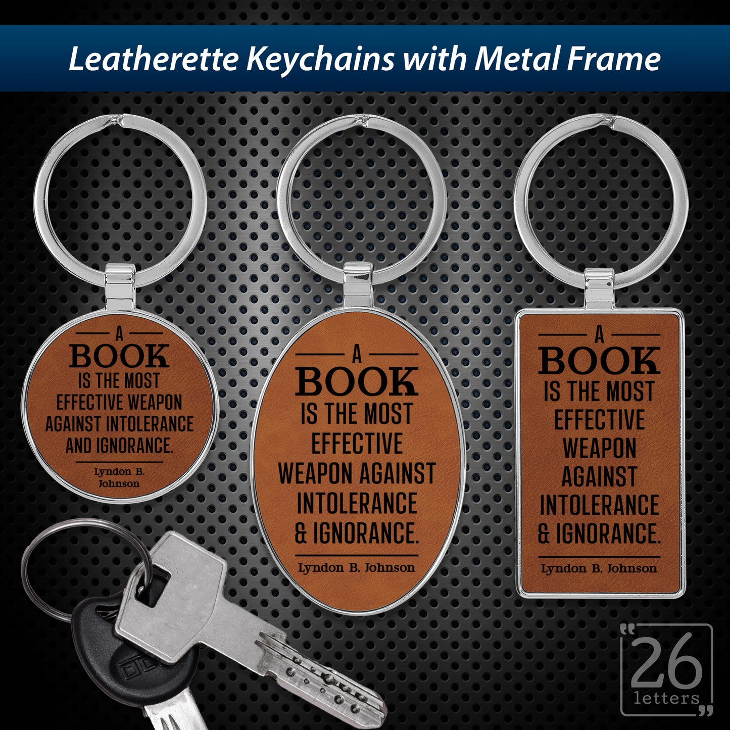 Effective Weapon - leatherette keychains