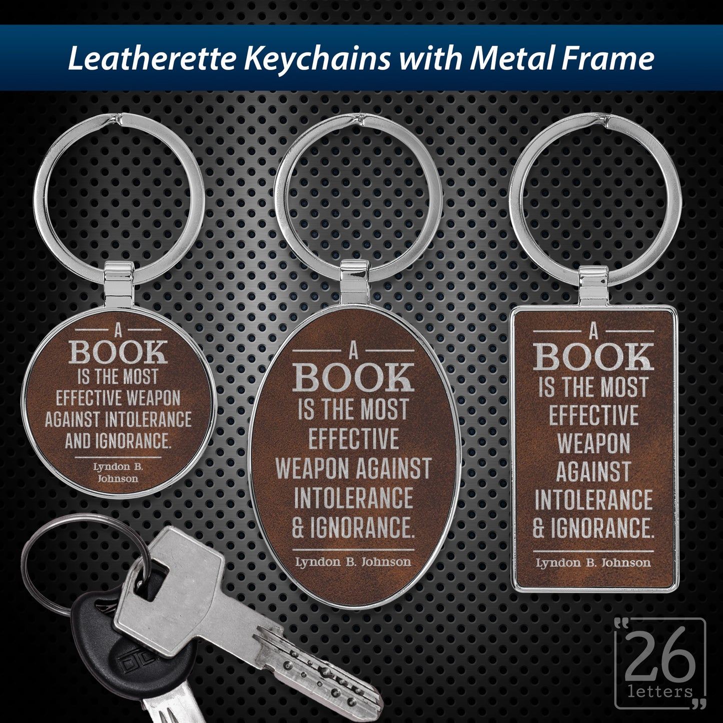 Effective Weapon - leatherette keychains