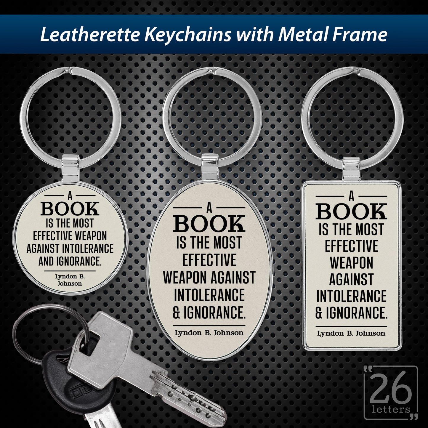 Effective Weapon - leatherette keychains