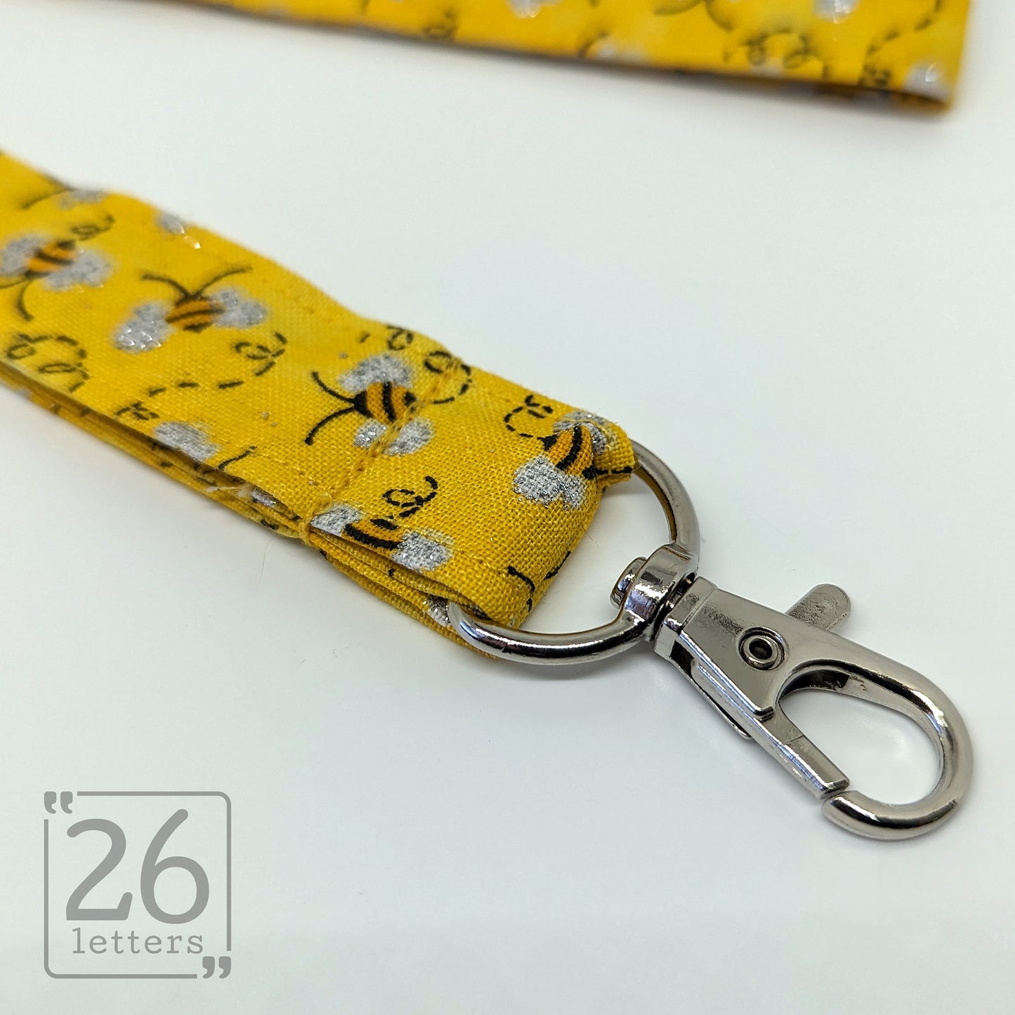 Sparkle Bees ~ yellow lanyard