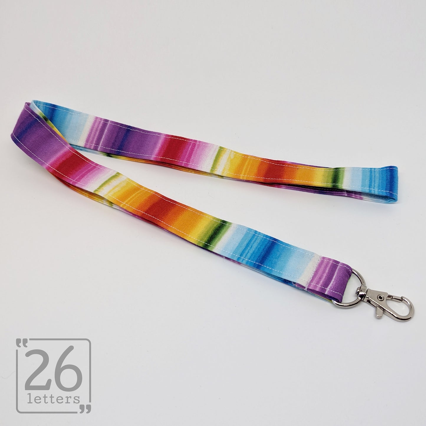Rainbow Sunset ~ colorful lanyard