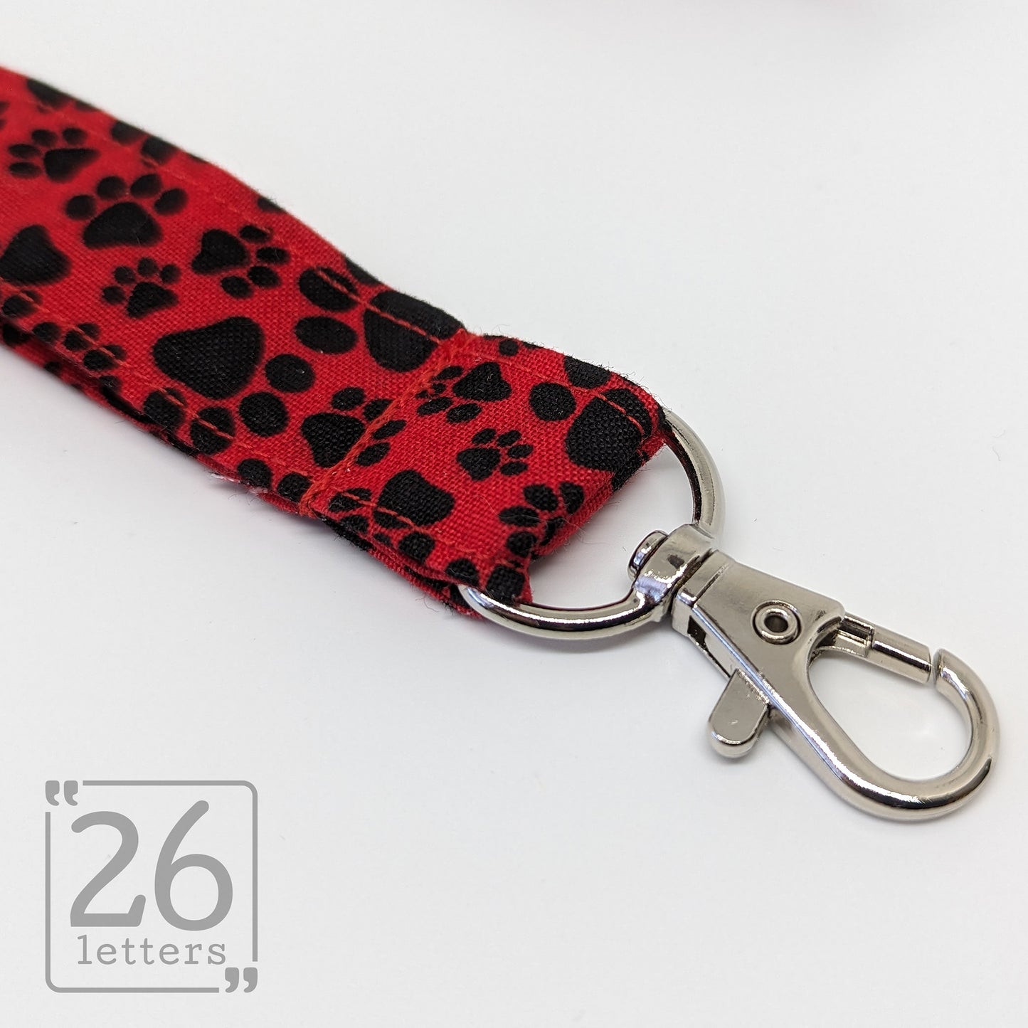 Paw Prints ~ red lanyard