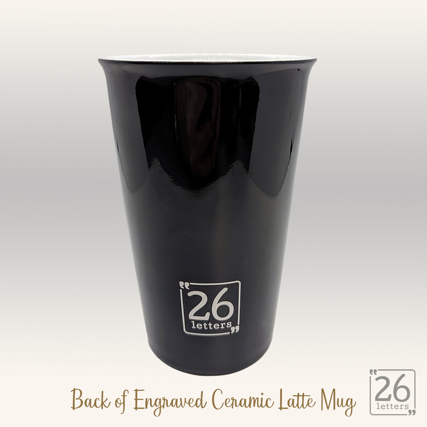 Cats, Books, Coffee - Latte Mug with leatherette sleeve