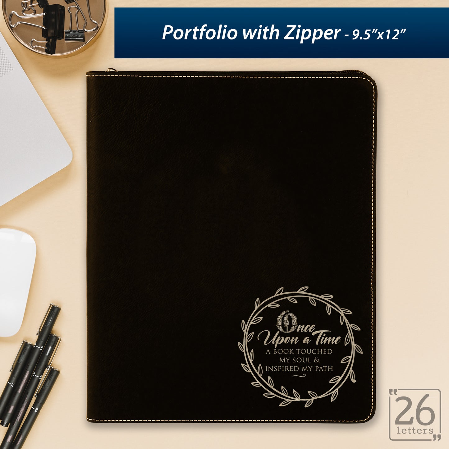 Once Upon a Time - Zippered Portfolio