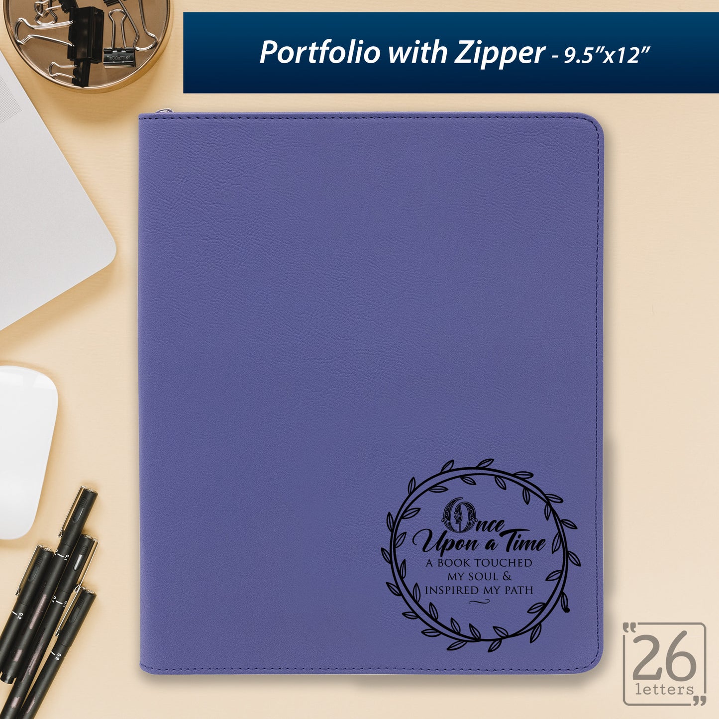 Once Upon a Time - Zippered Portfolio