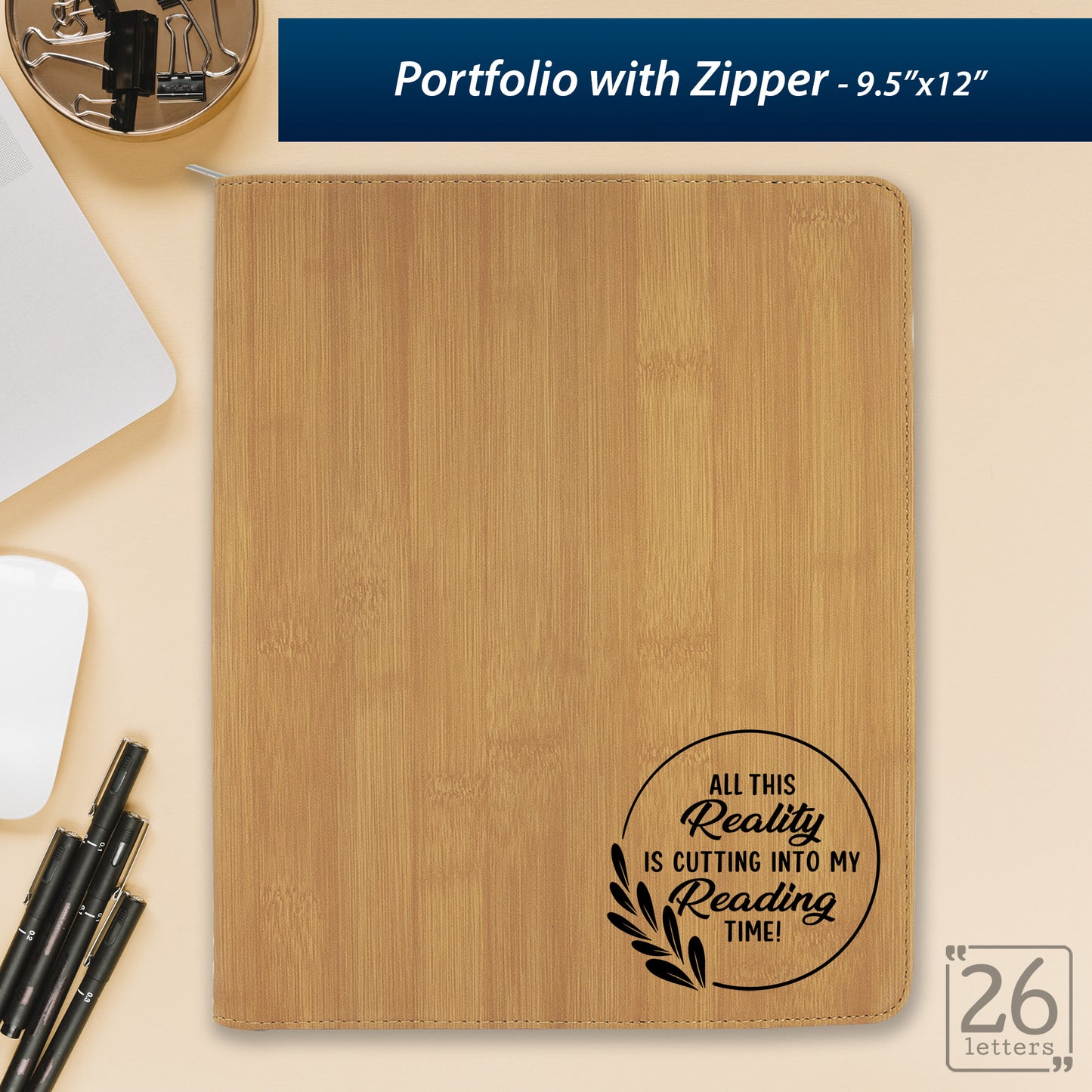 All This Reality - Zippered Portfolio