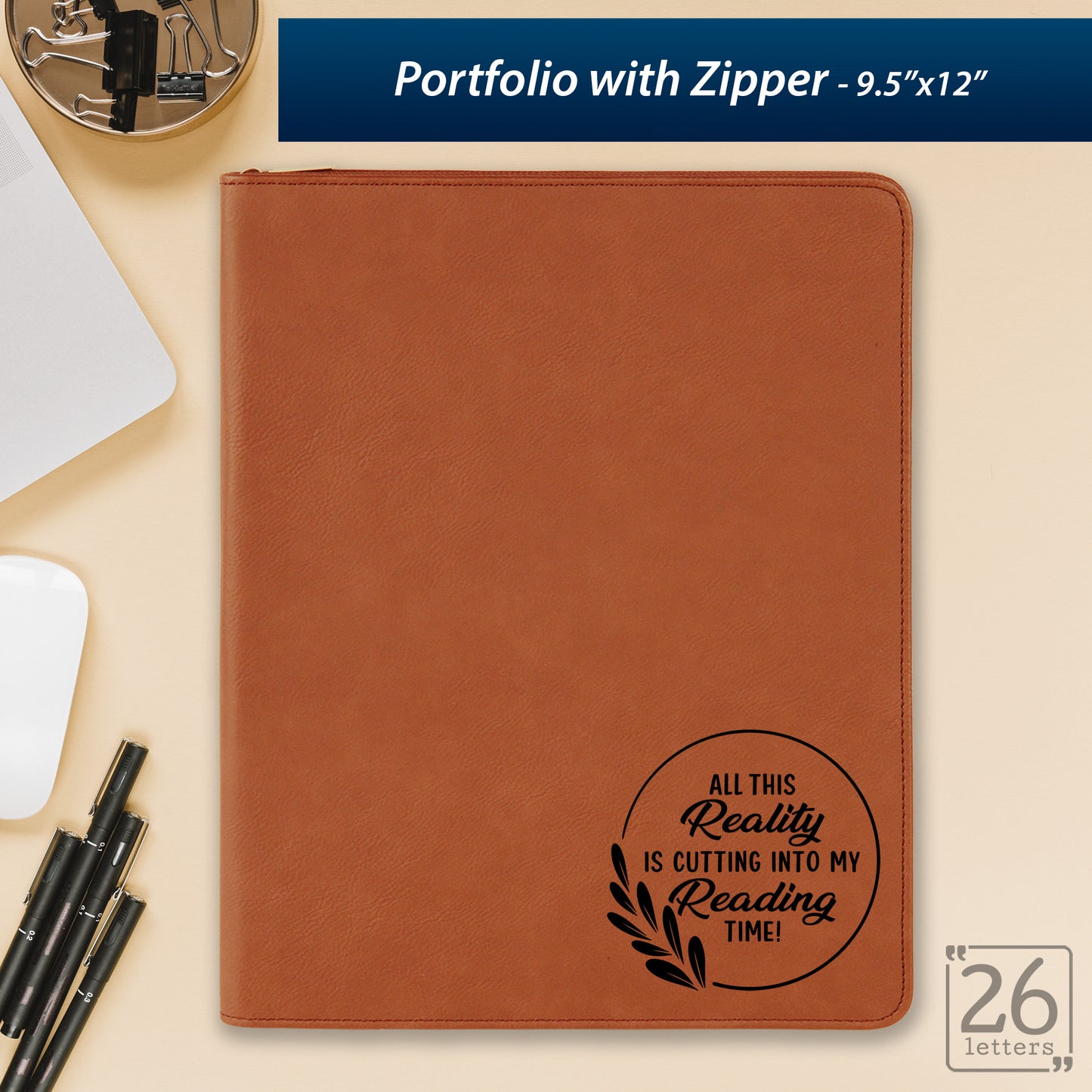 All This Reality - Zippered Portfolio