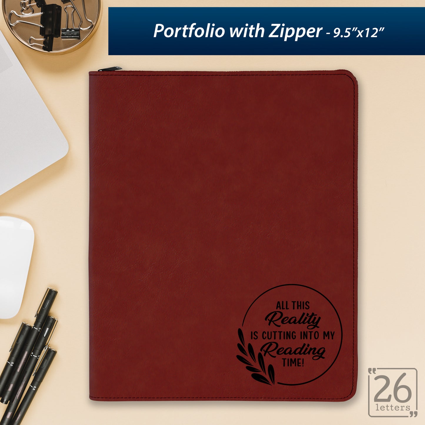 All This Reality - Zippered Portfolio