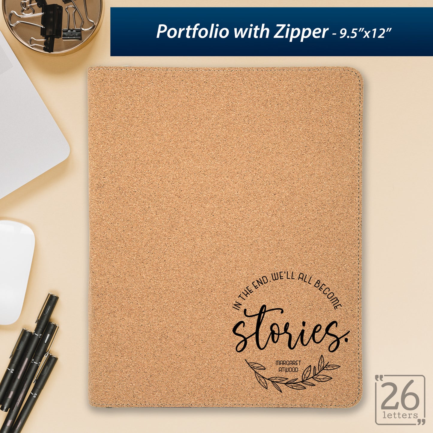 We Will All Become Stories - Zippered Portfolio