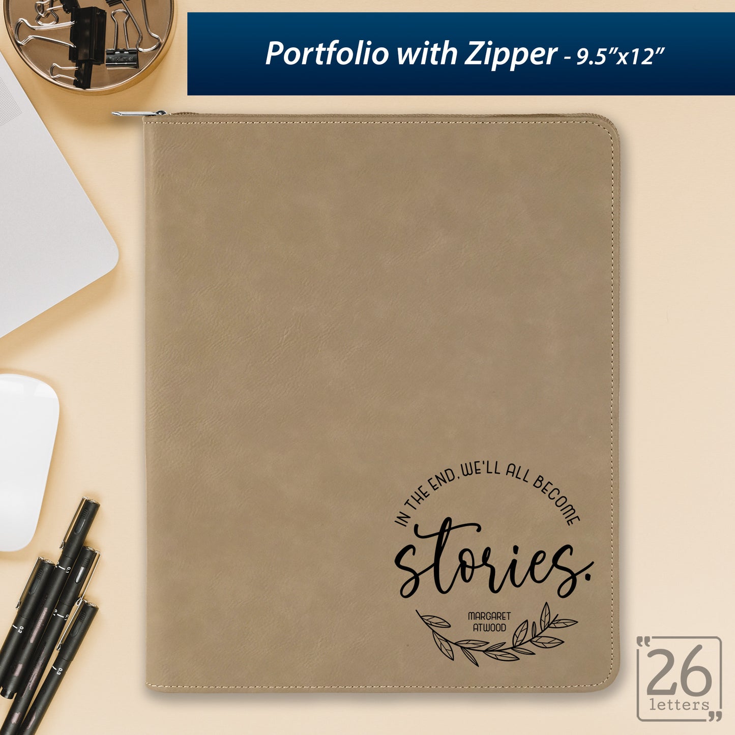 We Will All Become Stories - Zippered Portfolio