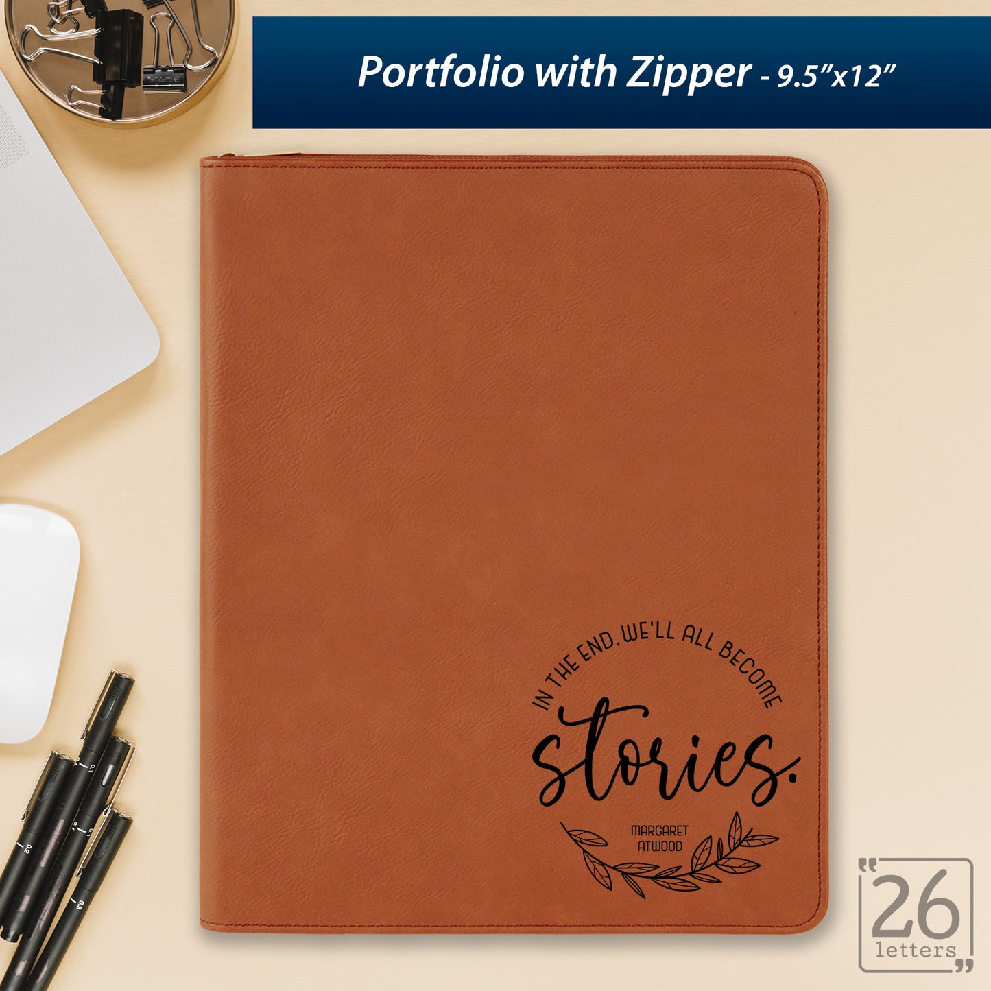 We Will All Become Stories - Zippered Portfolio