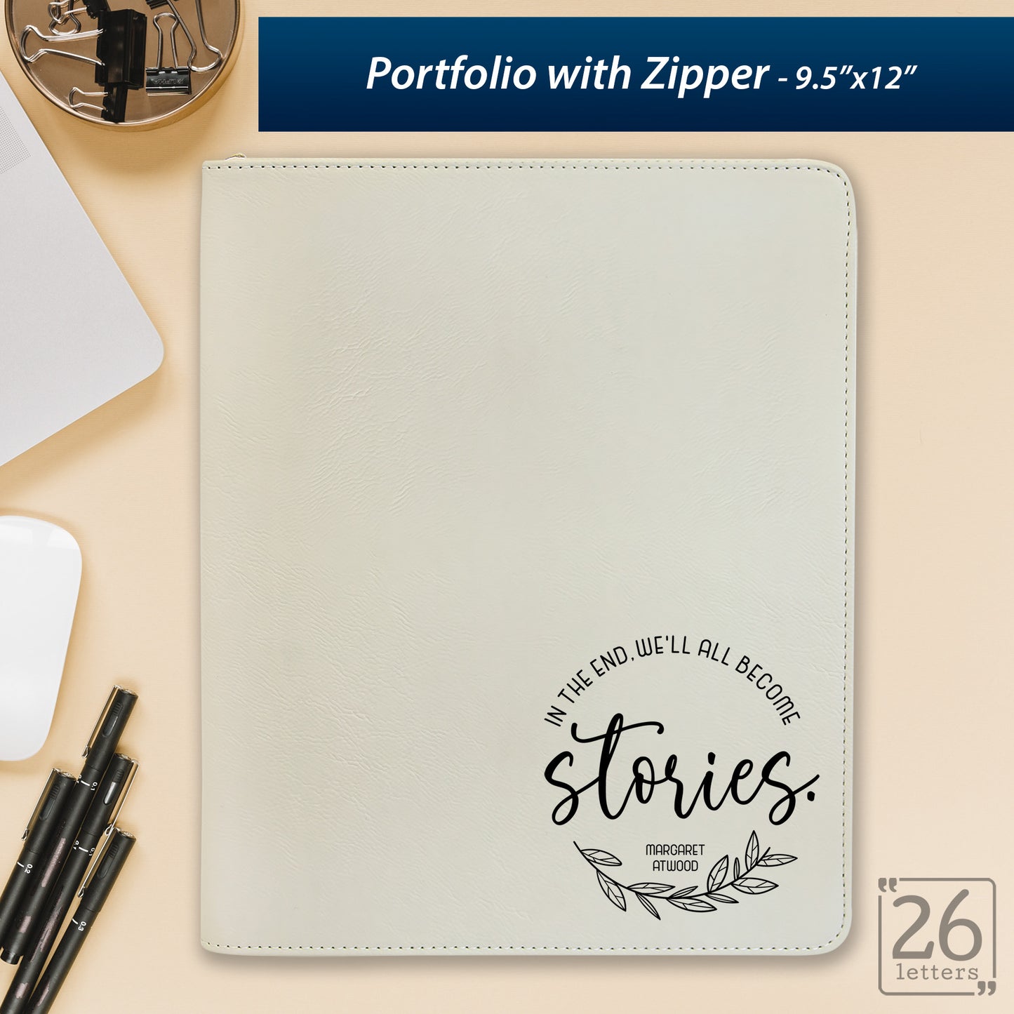 We Will All Become Stories - Zippered Portfolio