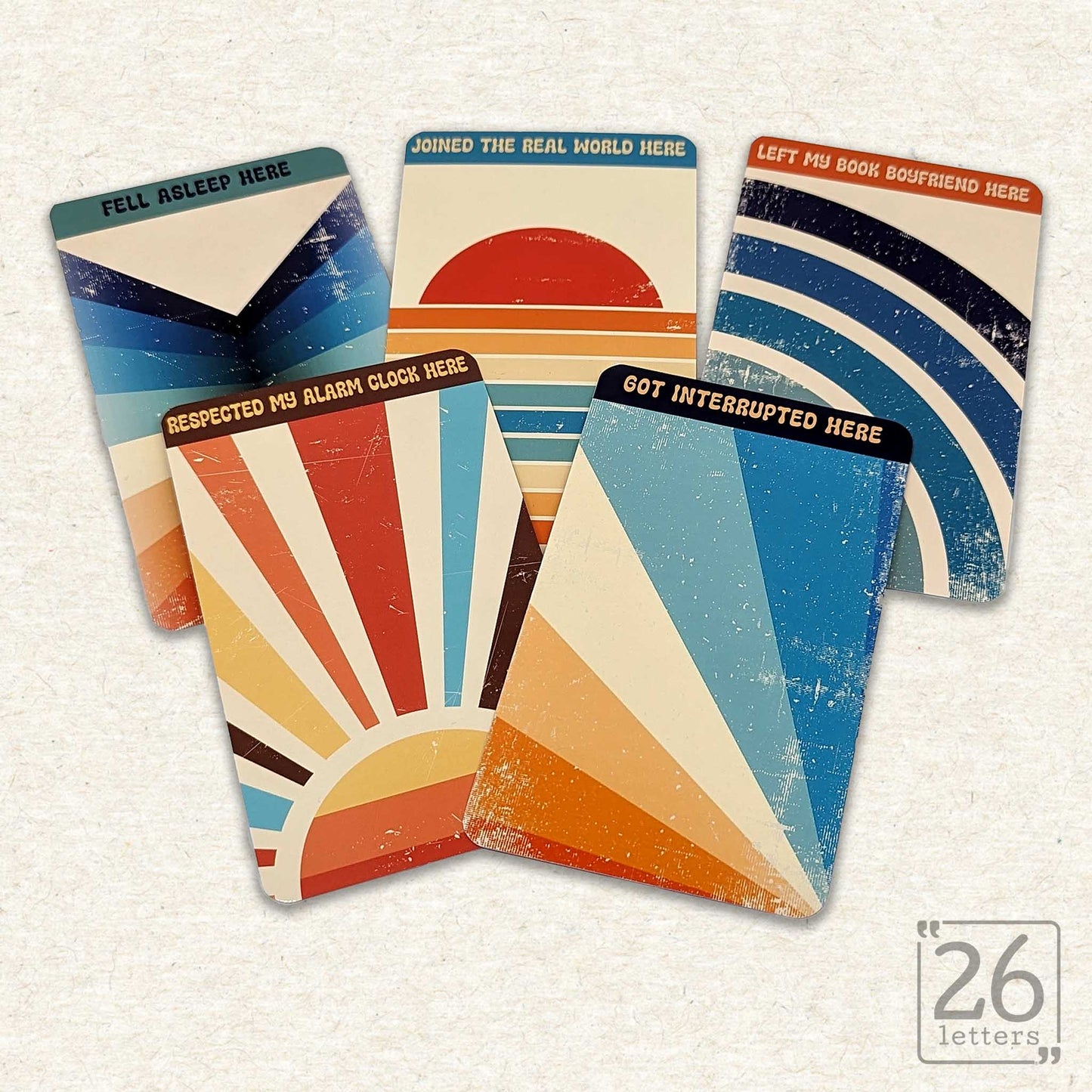 Retro Style Bookmark Set
