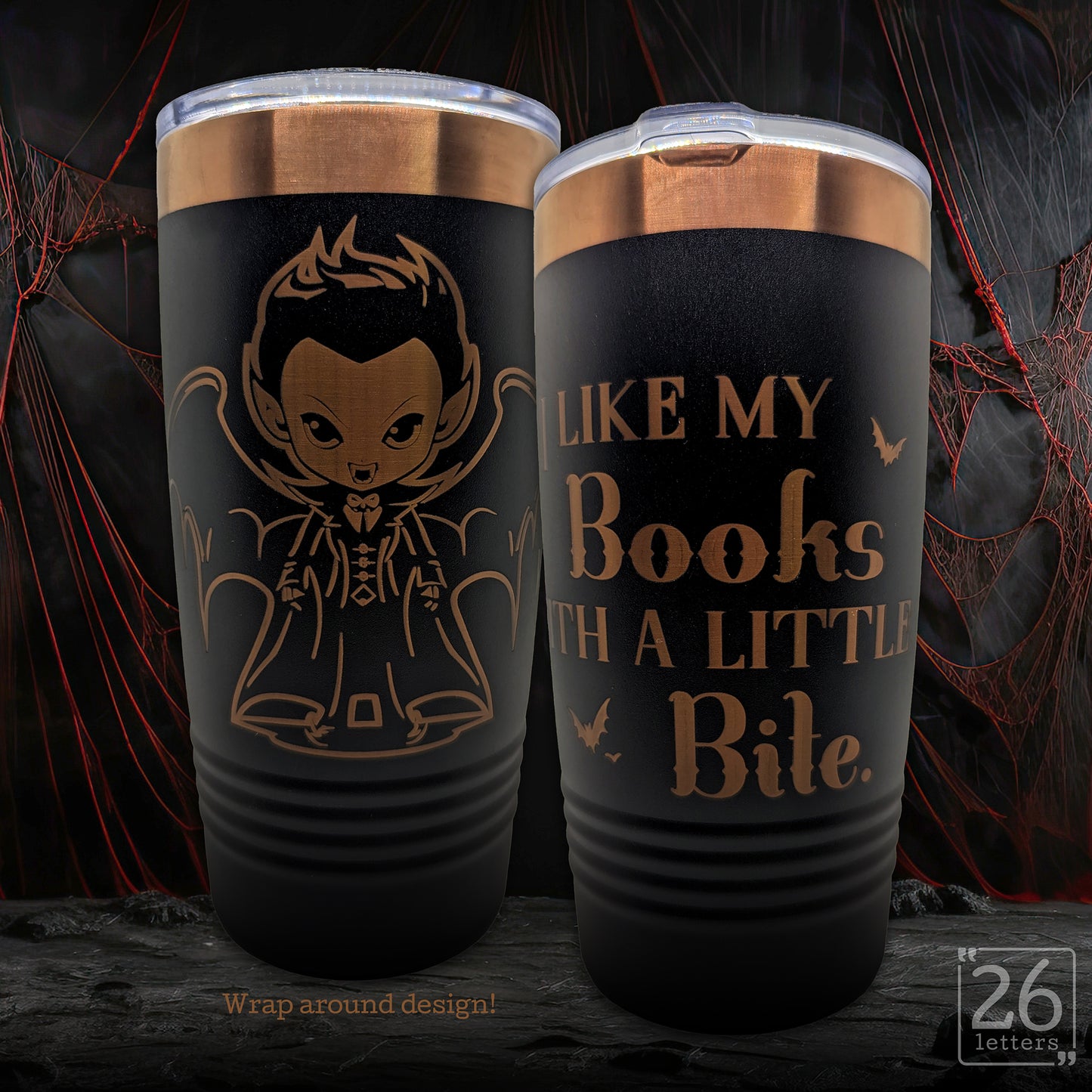 I Like My Books With A Little Bite - 20 oz Tumbler