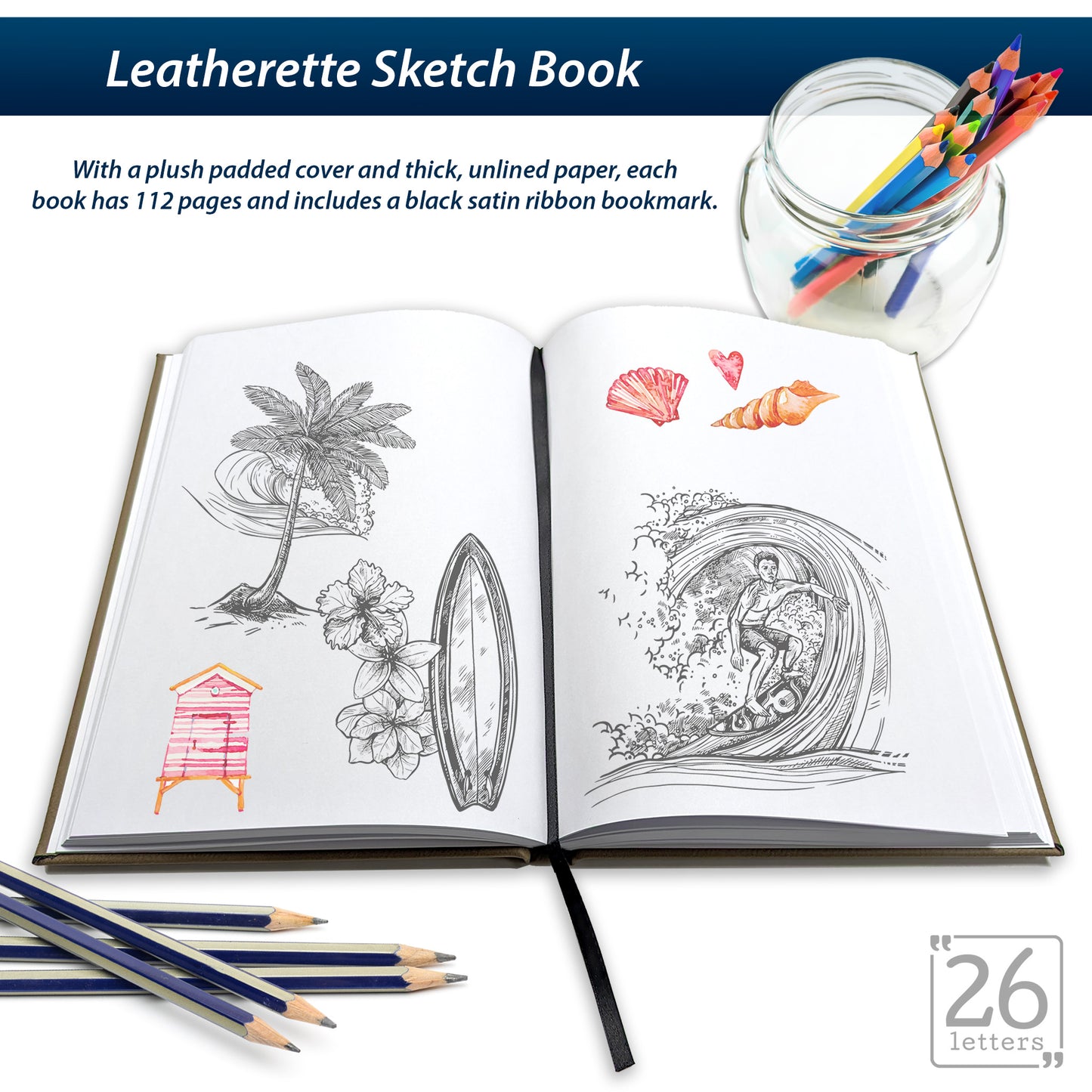 Break The Rules - Laser Engraved Leatherette Sketch Book