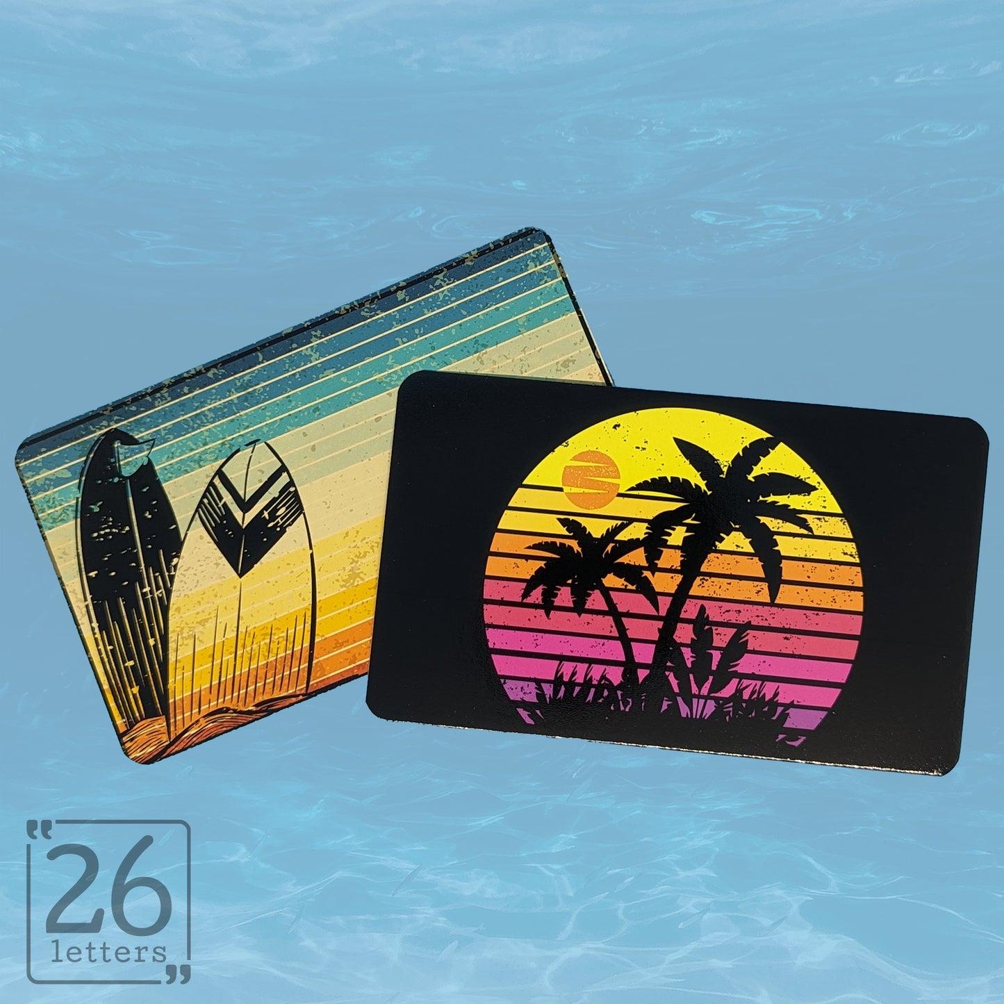 Retro Surfer Bookmark Set