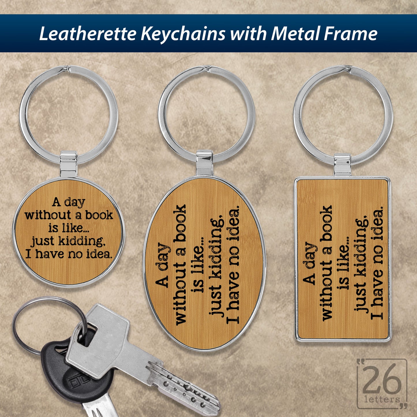 A Day Without A Book - Keychains
