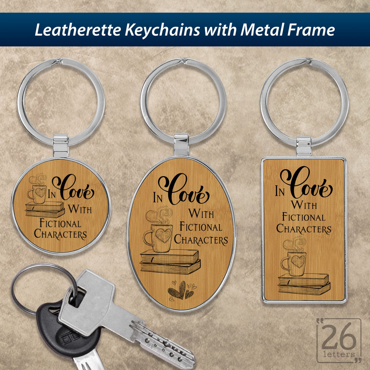 In Love With Fictional Characters- Keychains