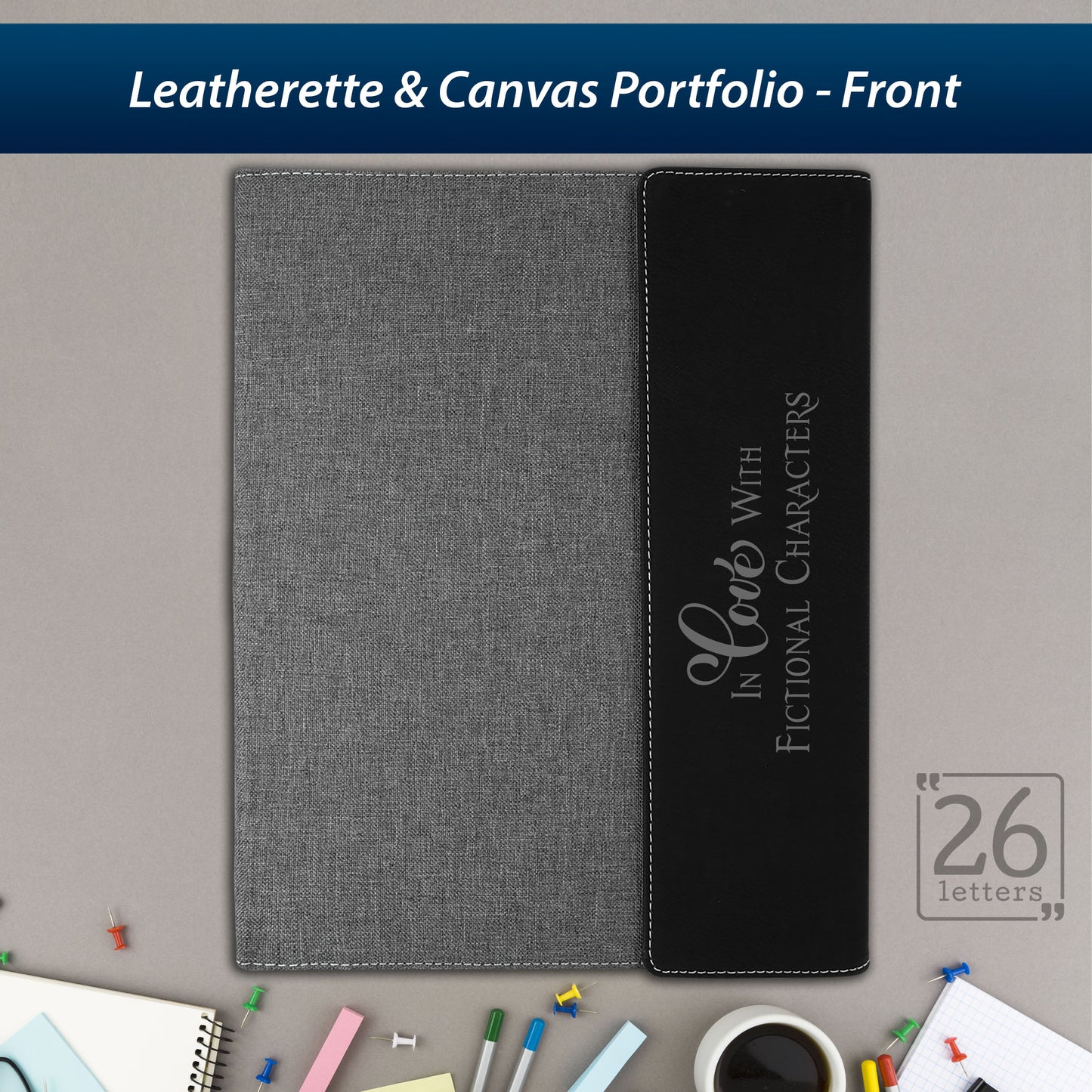 Fictional Characters - Leatherette and Canvas Portfolios