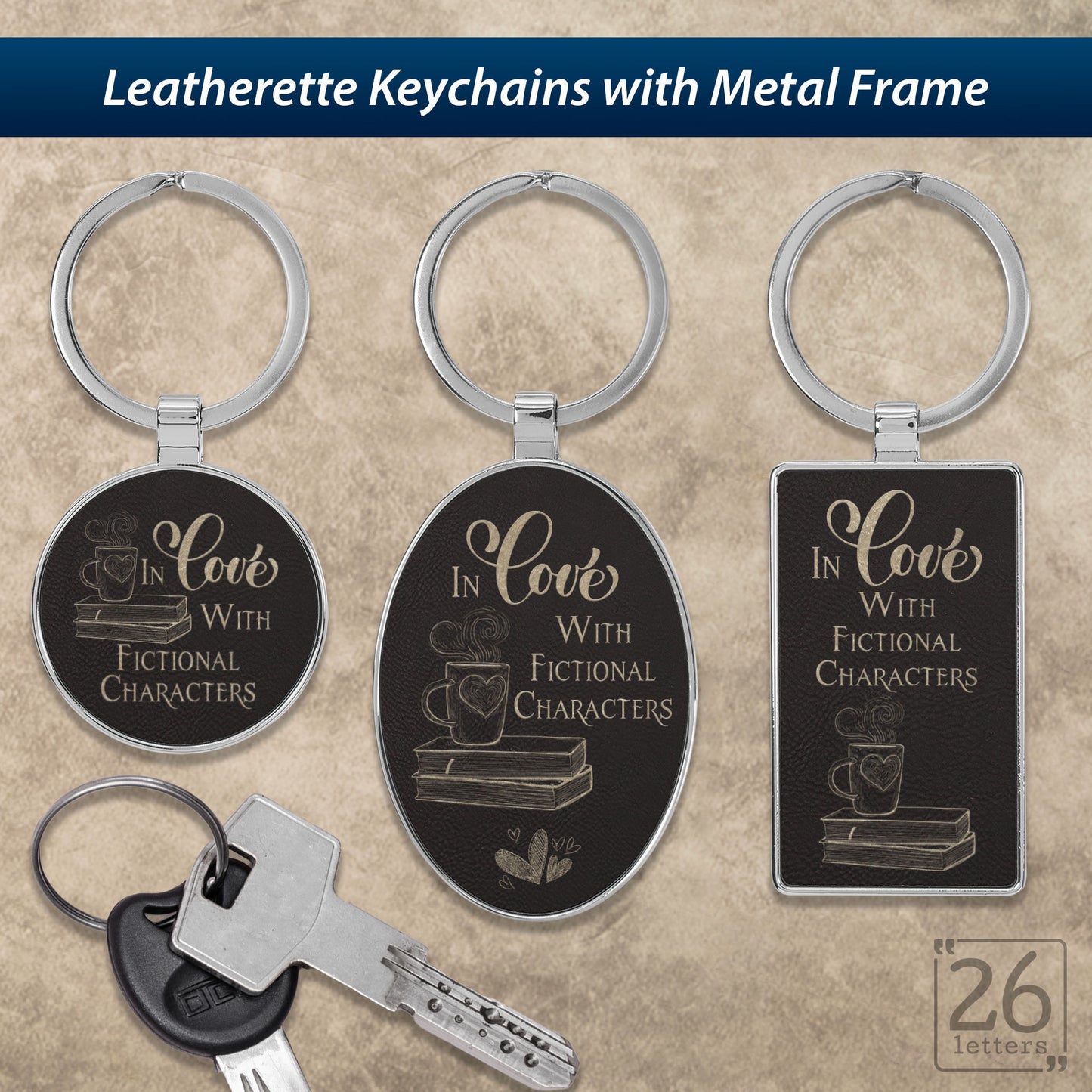 In Love With Fictional Characters- Keychains