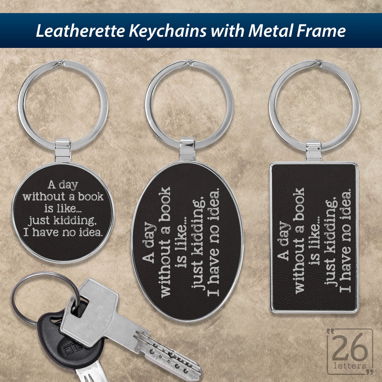 A Day Without A Book - Keychains