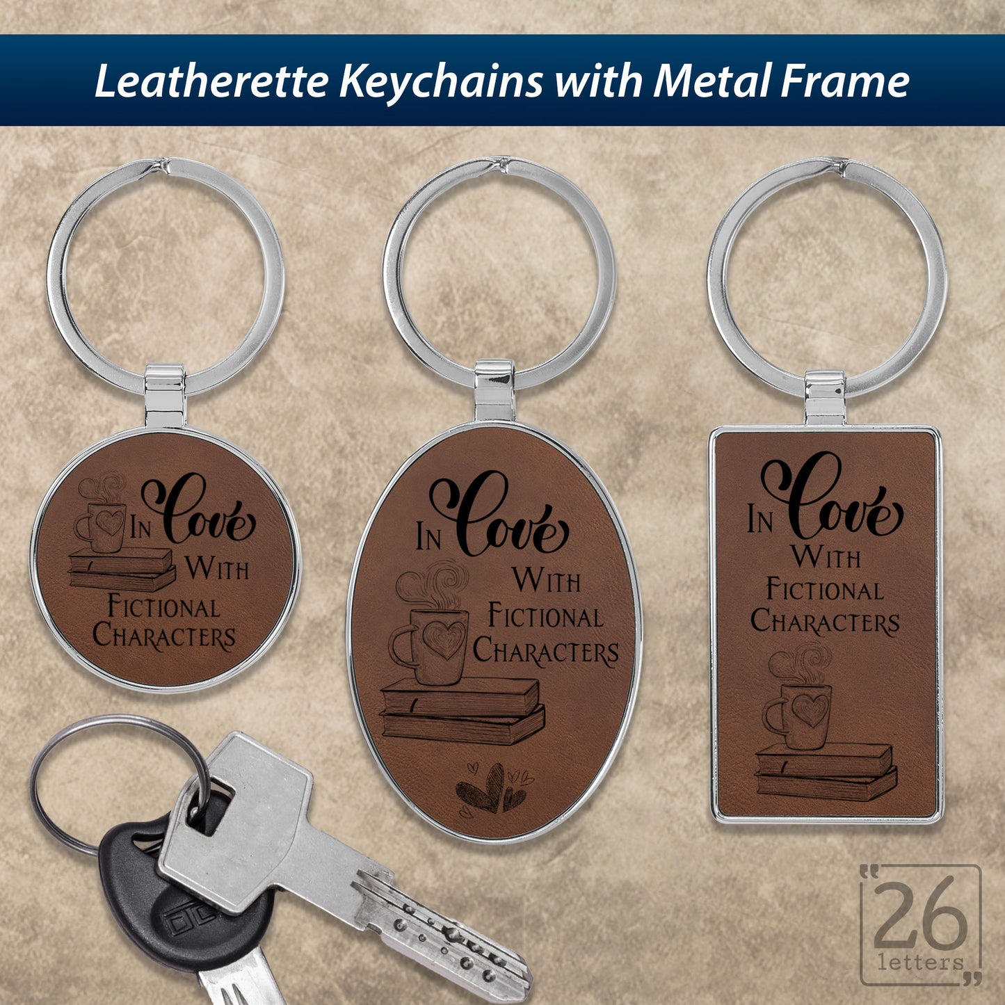 In Love With Fictional Characters- Keychains