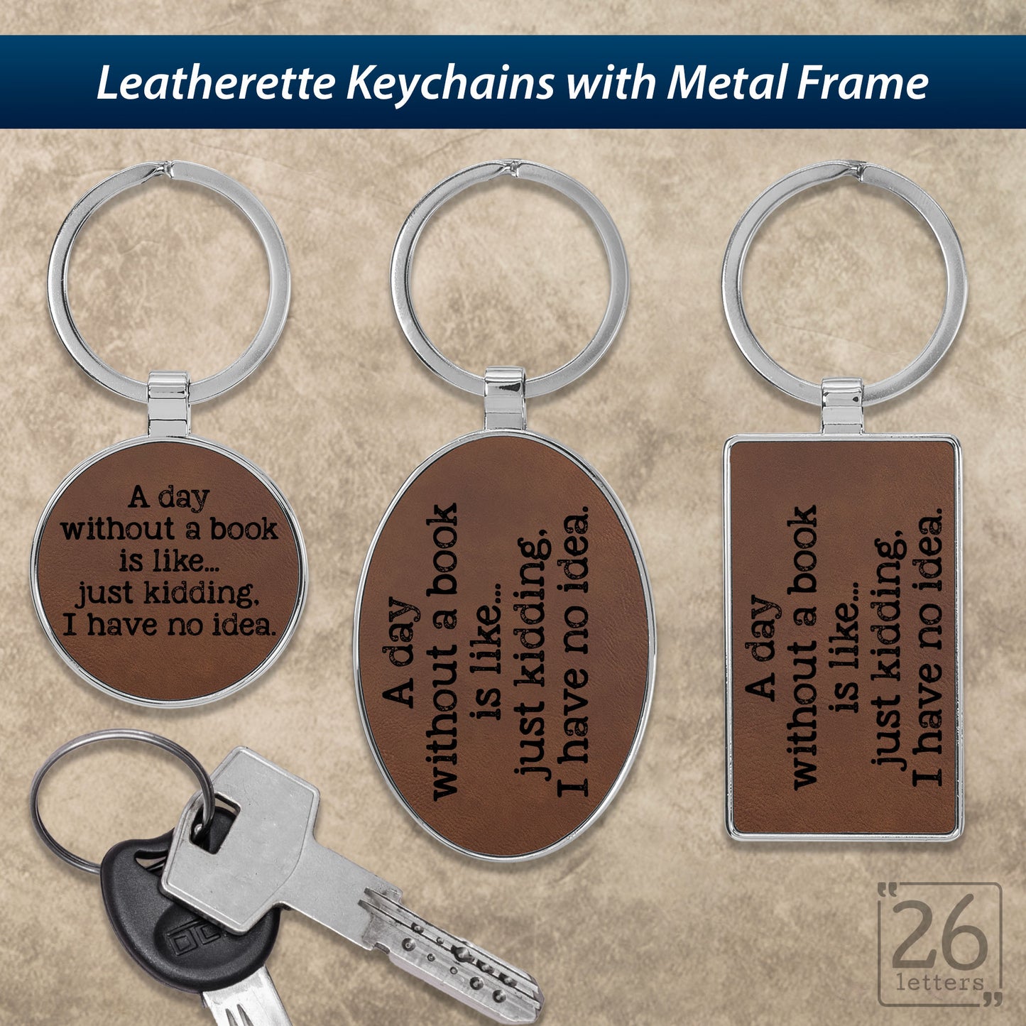 A Day Without A Book - Keychains