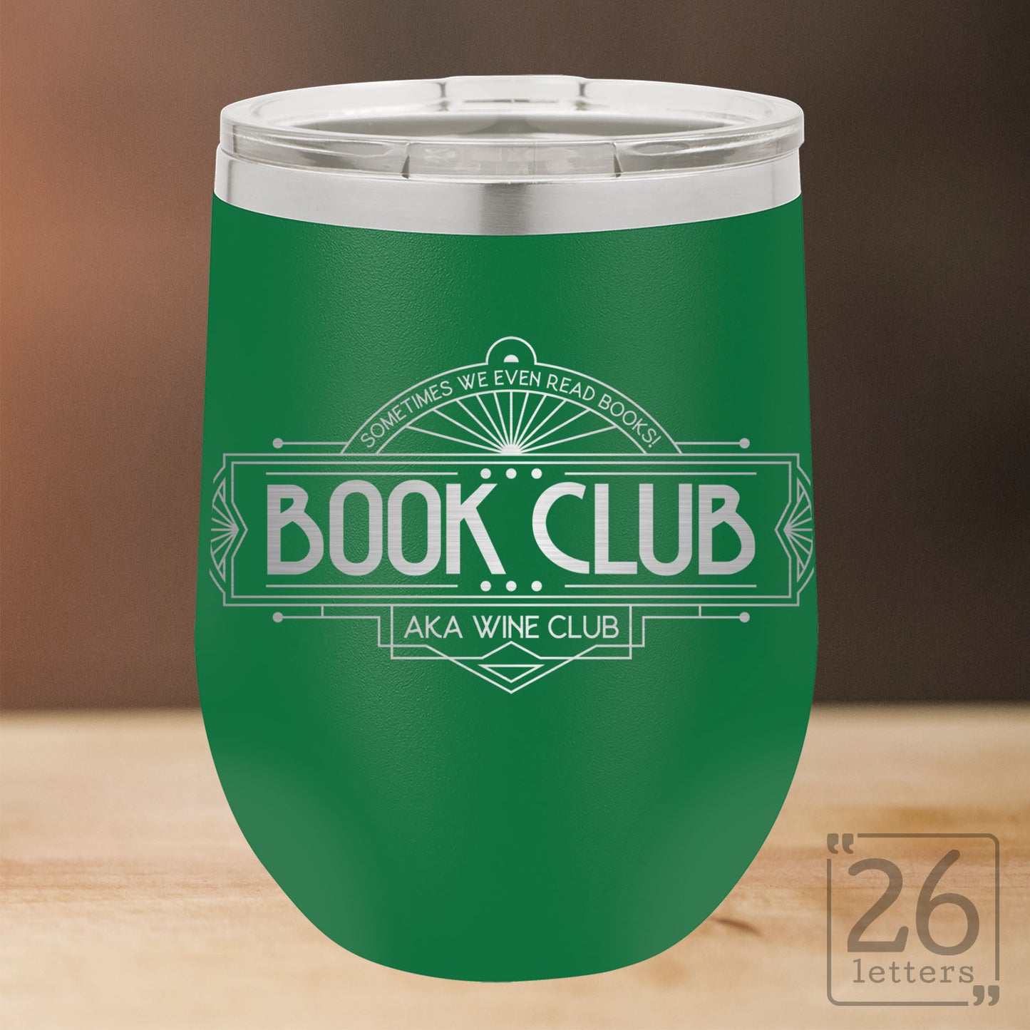 Wine Club - 12 oz stemless wine tumbler