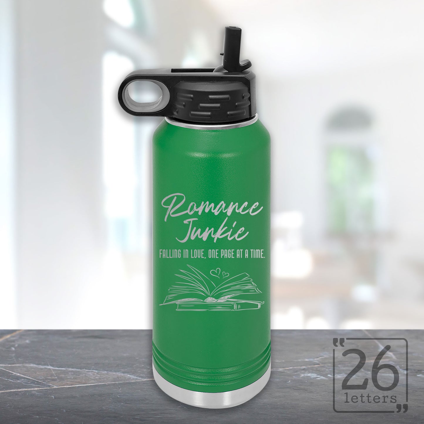 Romance Junkie - 32 oz Water Bottle