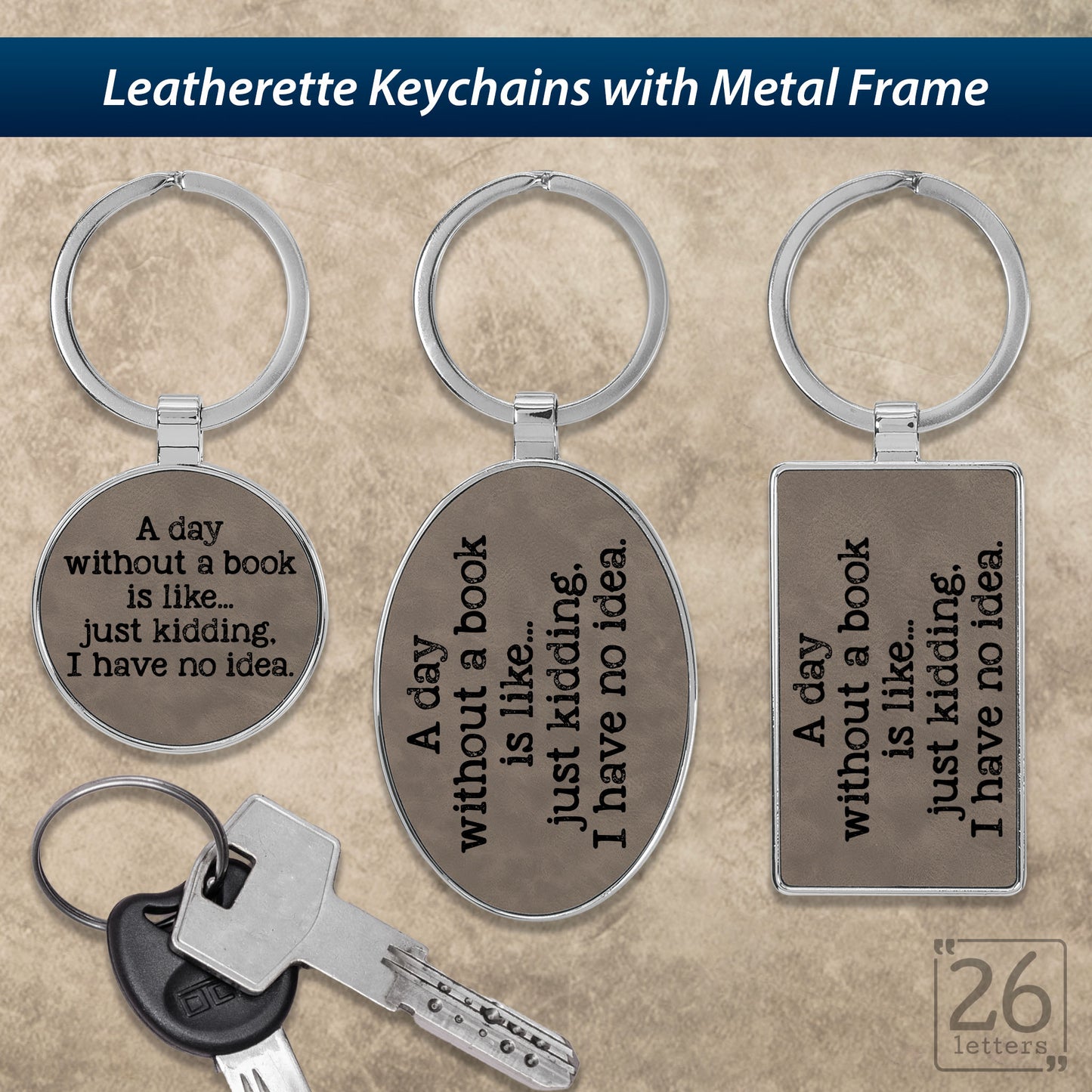 A Day Without A Book - Keychains
