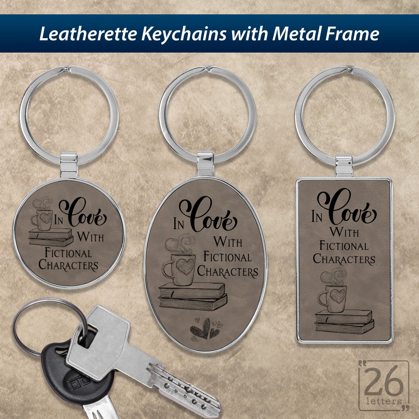 In Love With Fictional Characters- Keychains