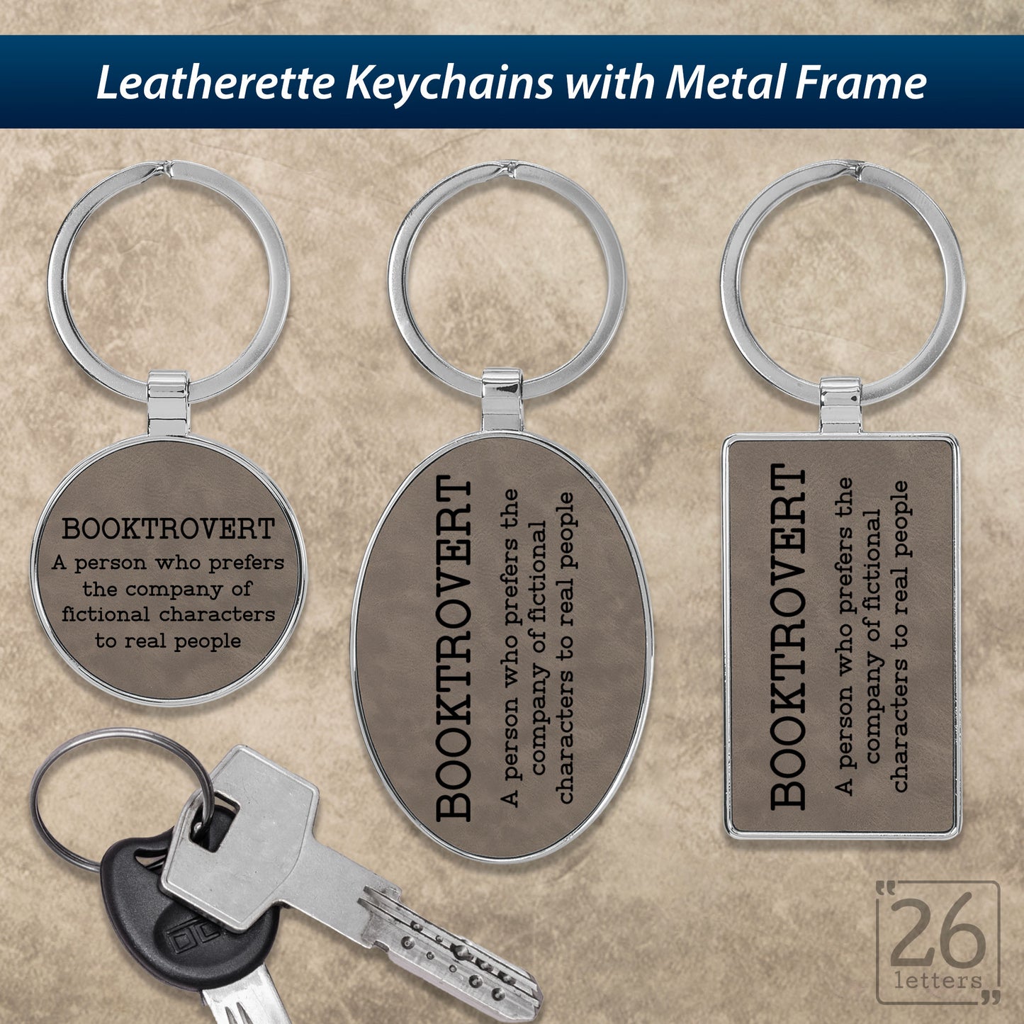 Booktrovert - Keychains