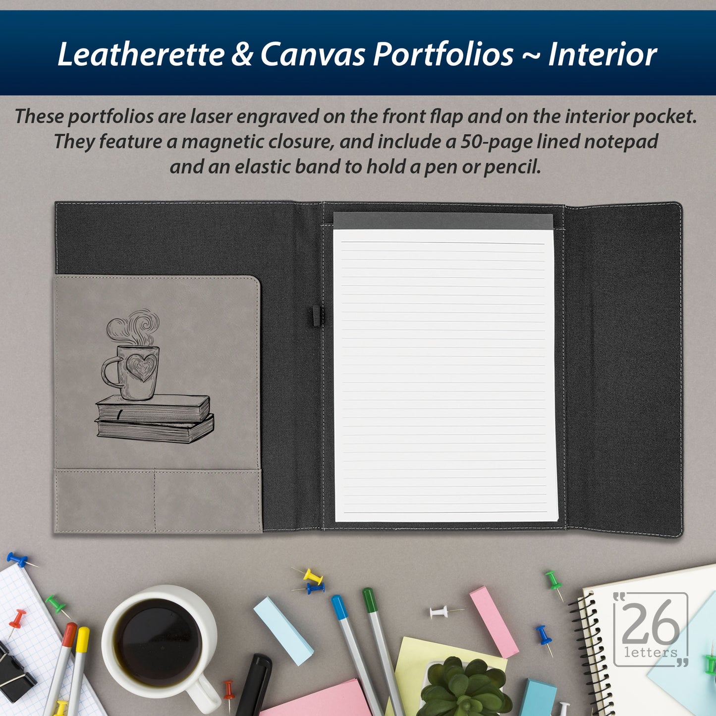 Fictional Characters - Leatherette and Canvas Portfolios