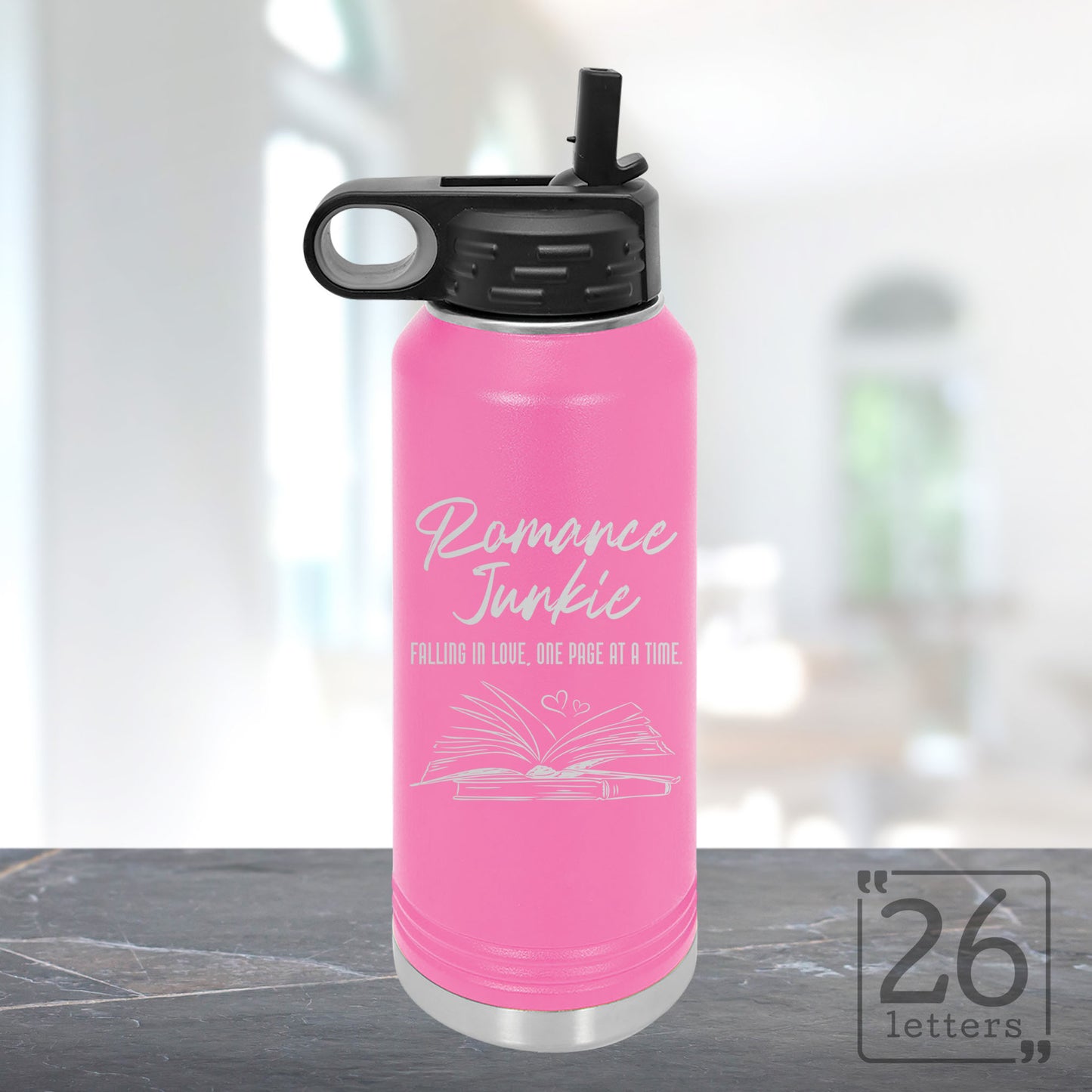 Romance Junkie - 32 oz Water Bottle