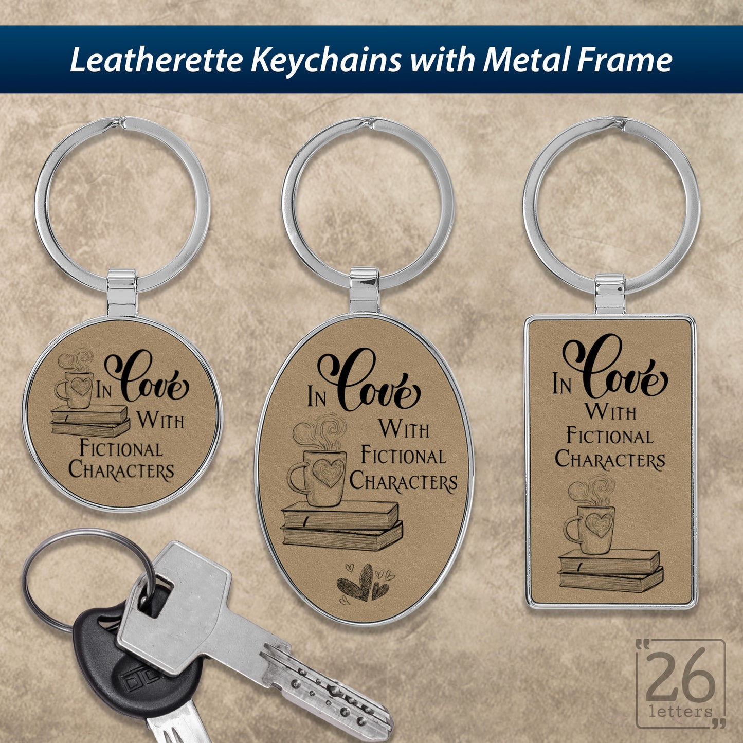 In Love With Fictional Characters- Keychains