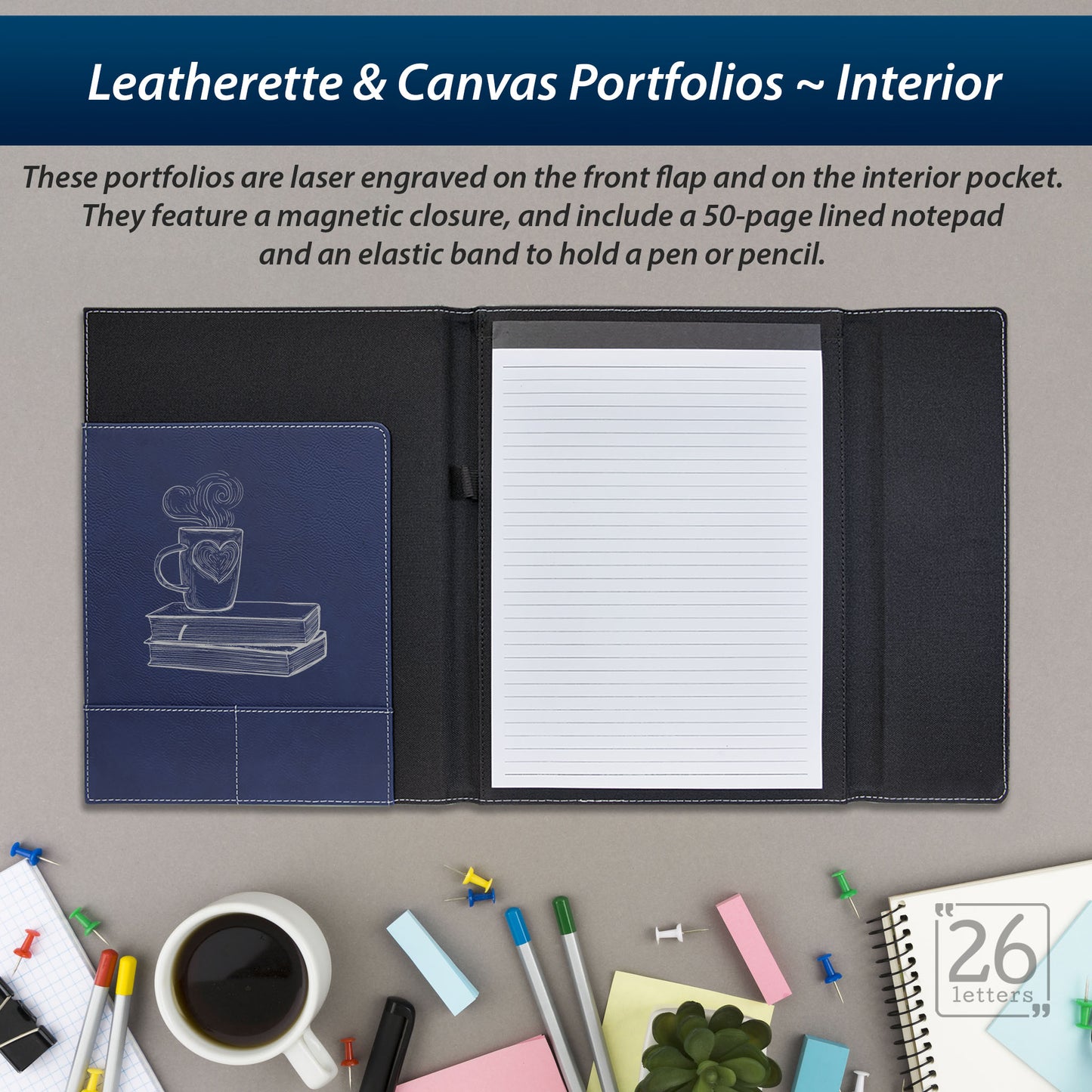Fictional Characters - Leatherette and Canvas Portfolios
