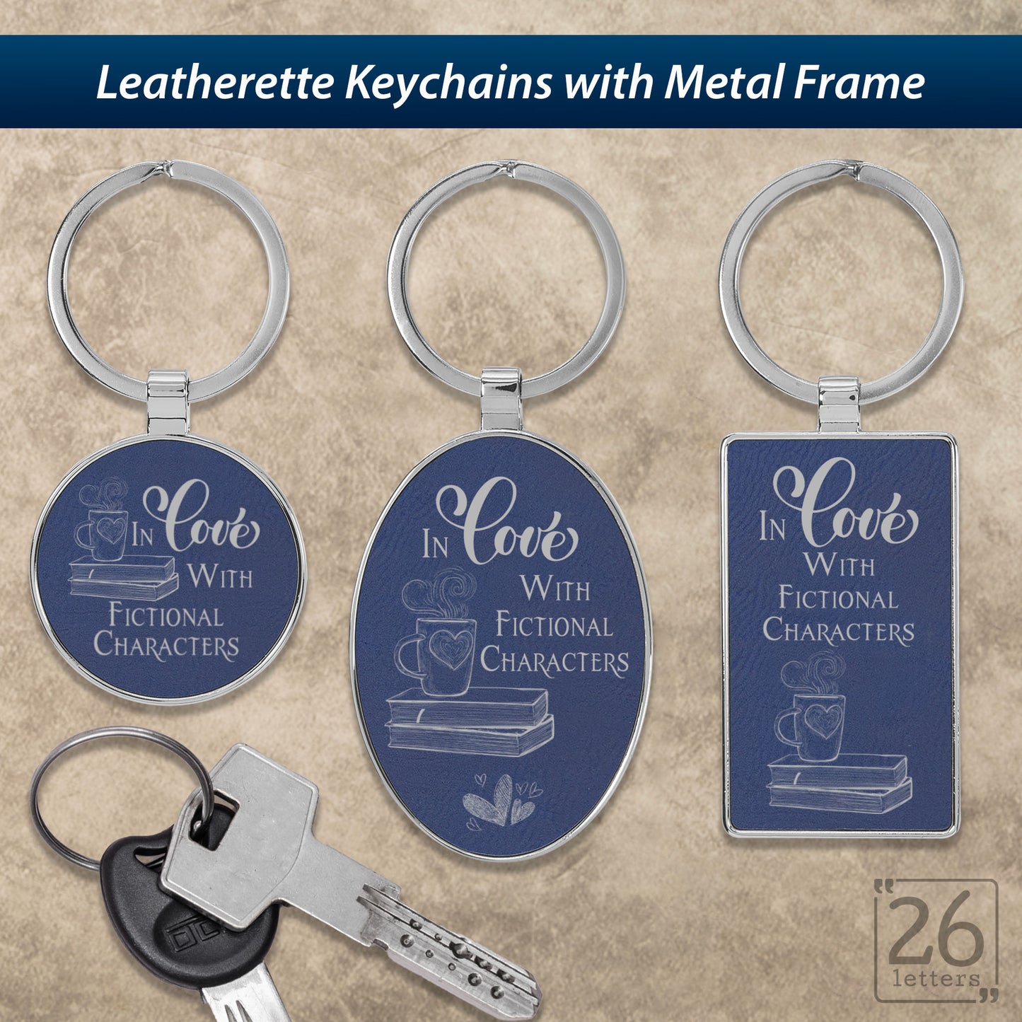 In Love With Fictional Characters- Keychains