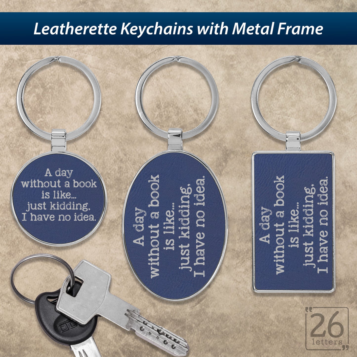 A Day Without A Book - Keychains