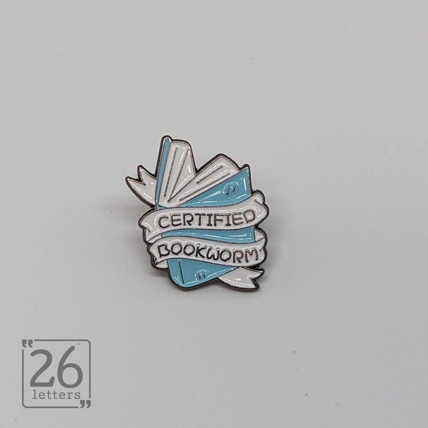 Certified Book Worm Enamel Pin