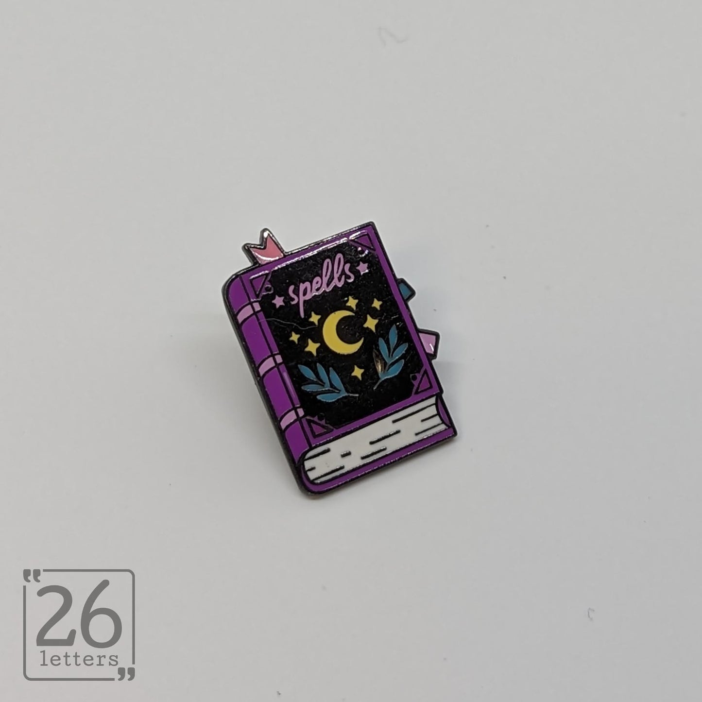 Purple Spell Book Enamel Pin