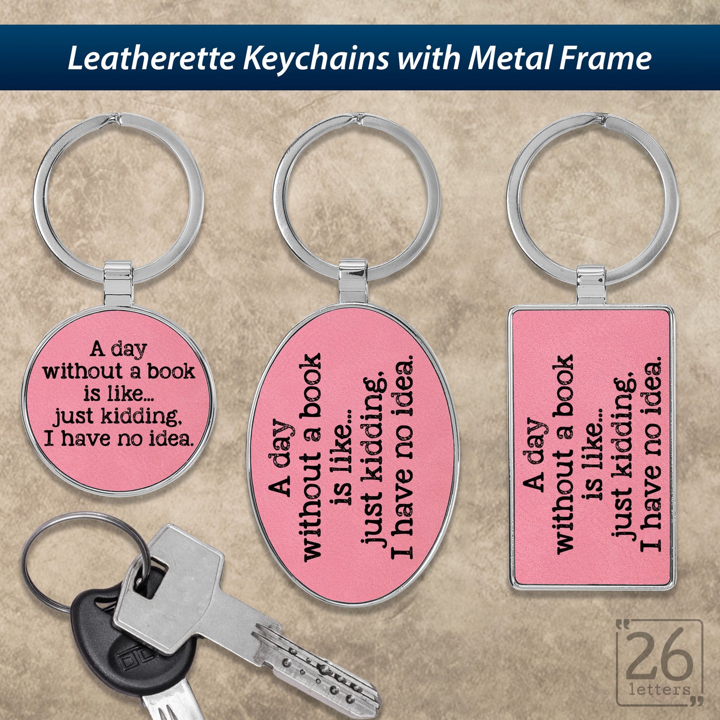 A Day Without A Book - Keychains
